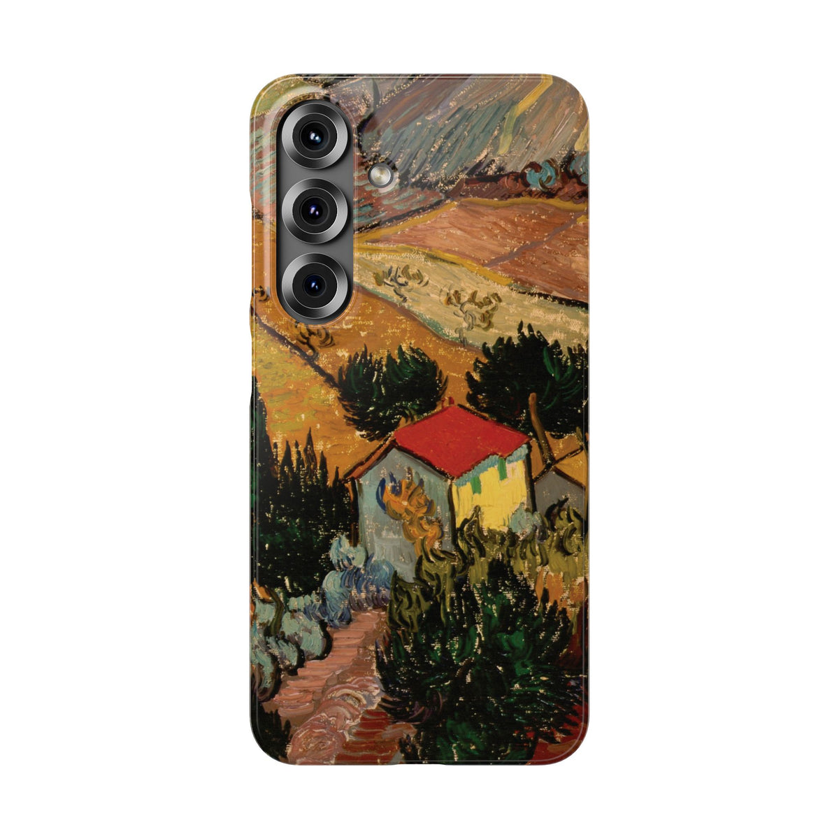 Landscape with House and Ploughman by Vincent van Gogh - Samsung Slim Case
