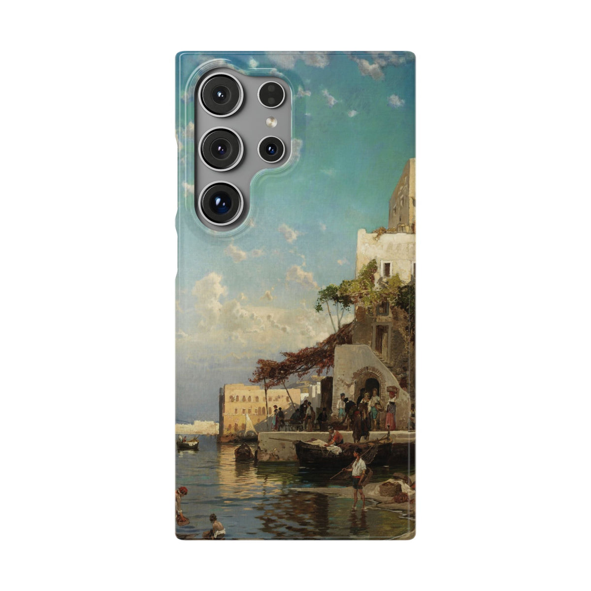 Evening Meeting of the Fishermen by Hermann Corrodi - Samsung Slim Case