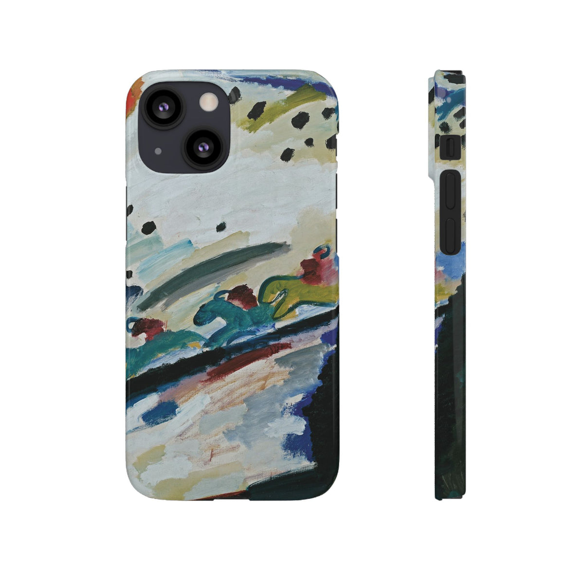 Romantic Landscape by Vasily Kandinsky - iPhone Slim Case