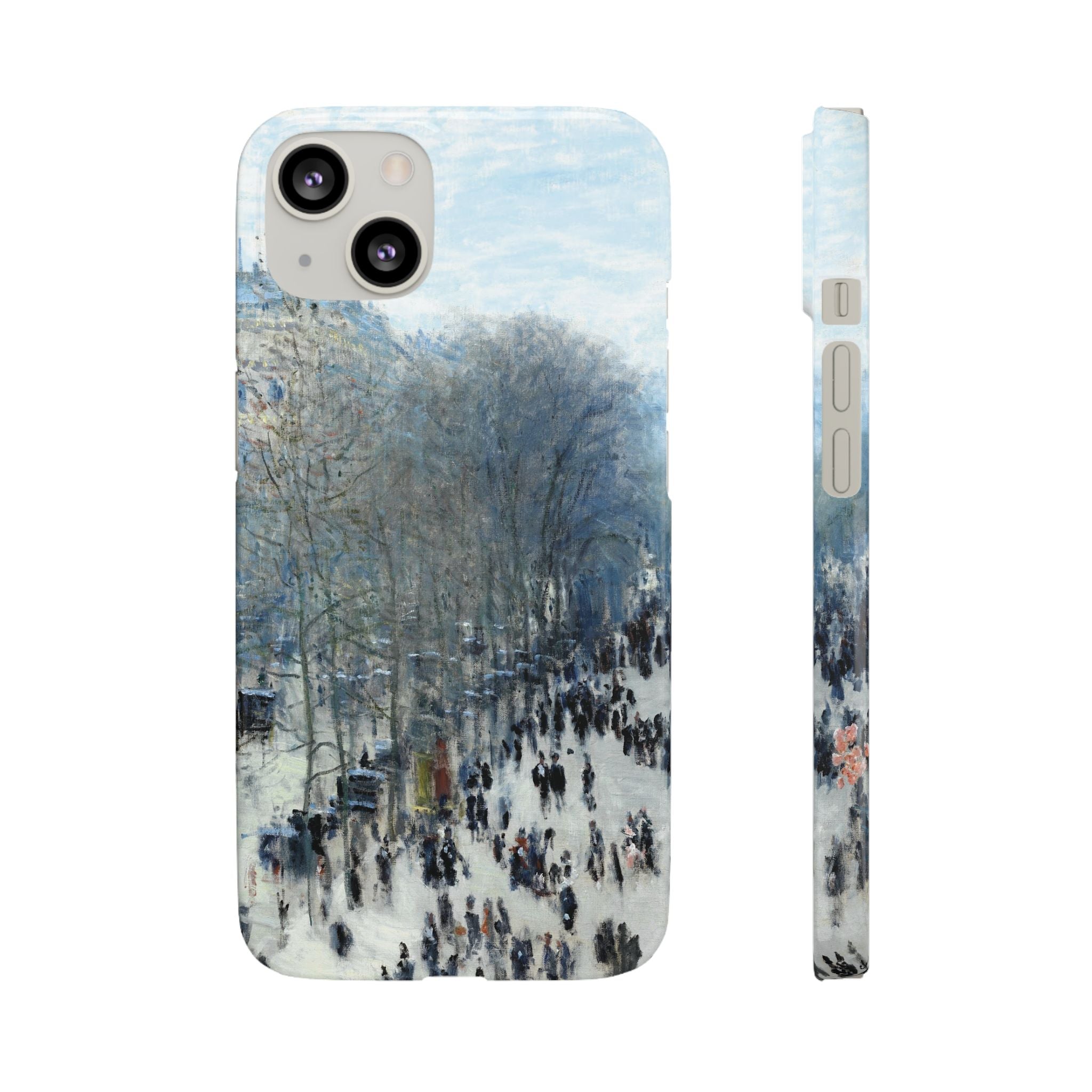 Boulevard des Capucines by Claude Monet - iPhone Slim Case