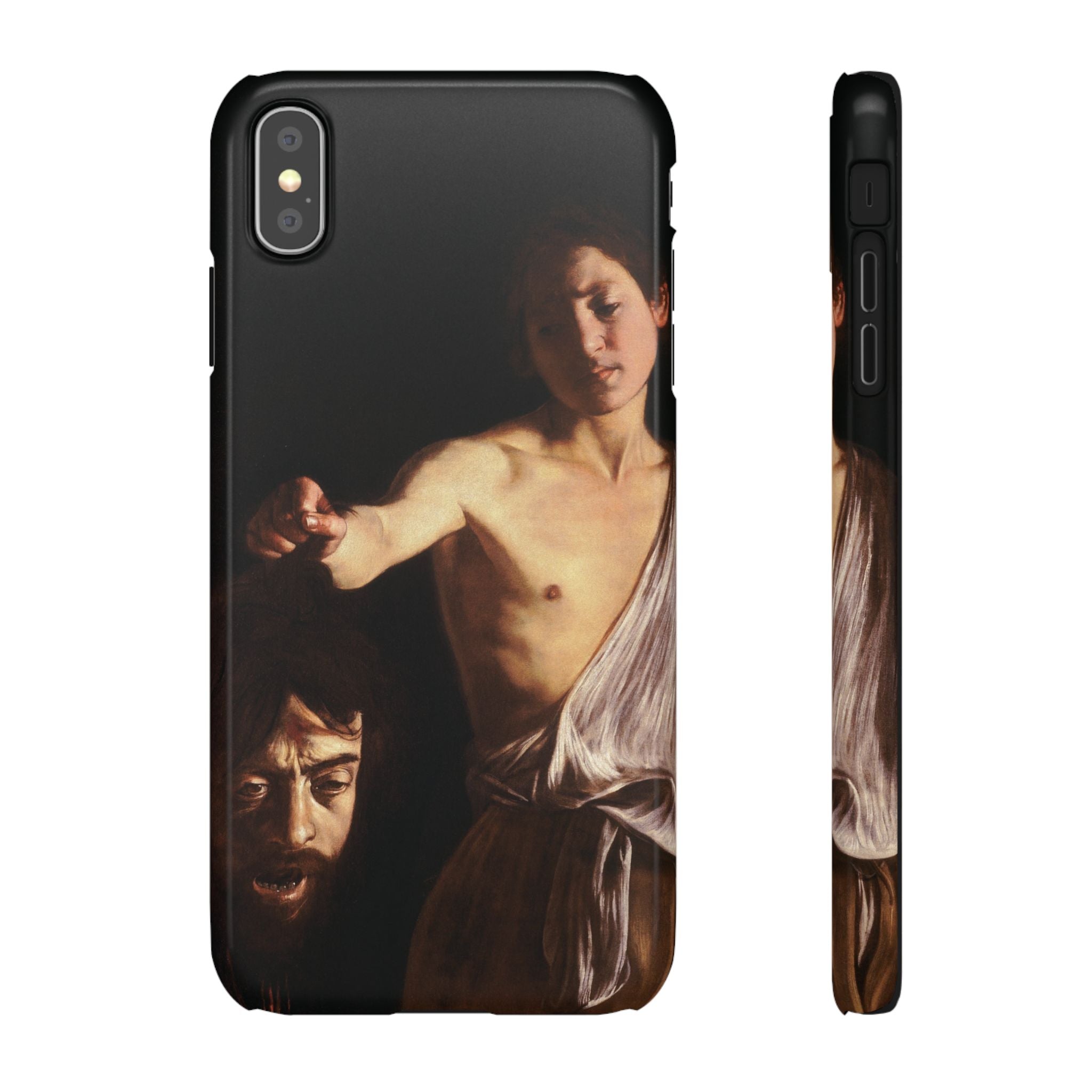 David with the Head of Goliath by Caravaggio - iPhone Slim Case