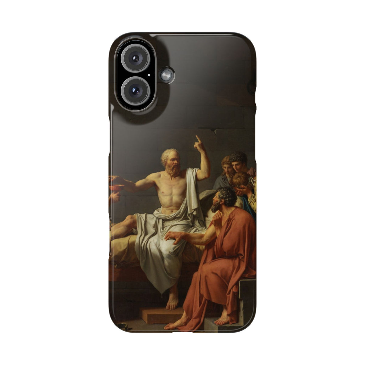 The Death of Socrates by Jacques-Louis David - iPhone Slim Case