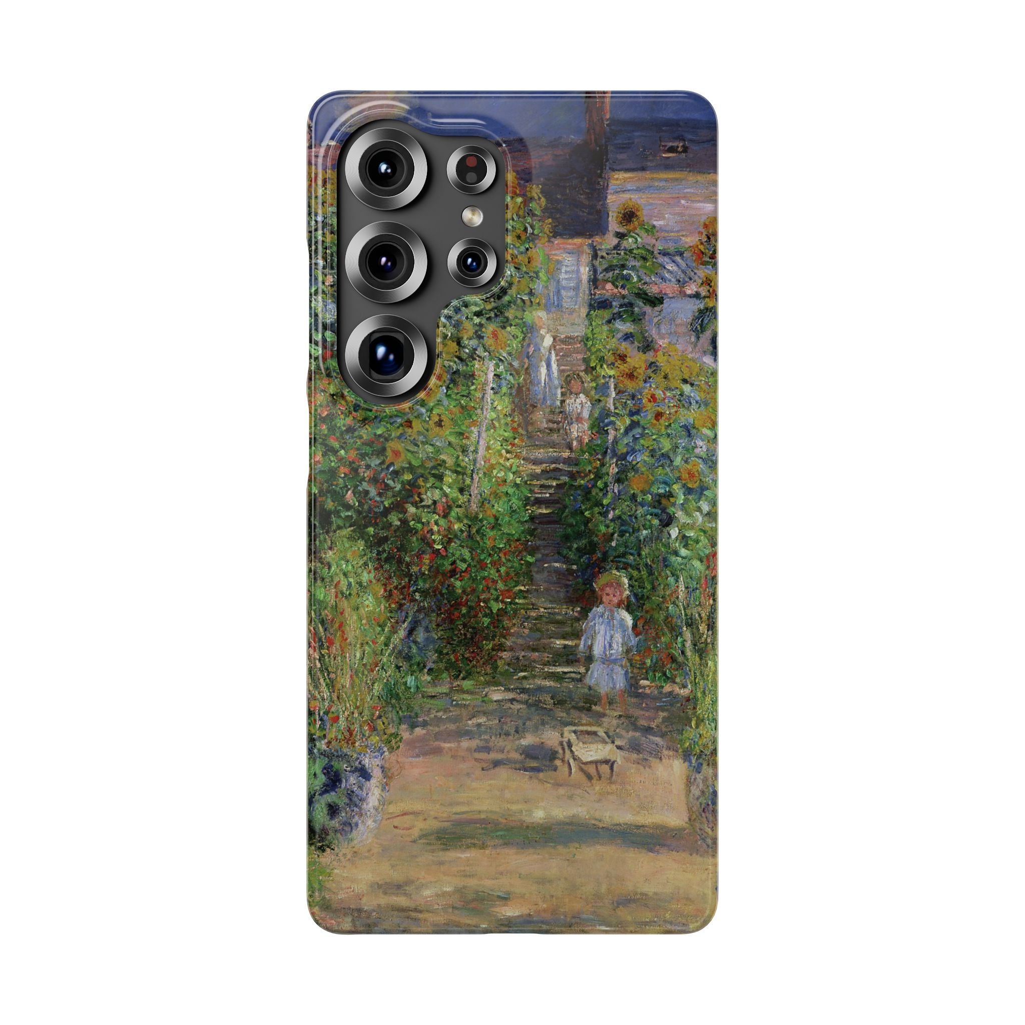 Monets Garden at Vetheuil by Claude Monet - Samsung Slim Case