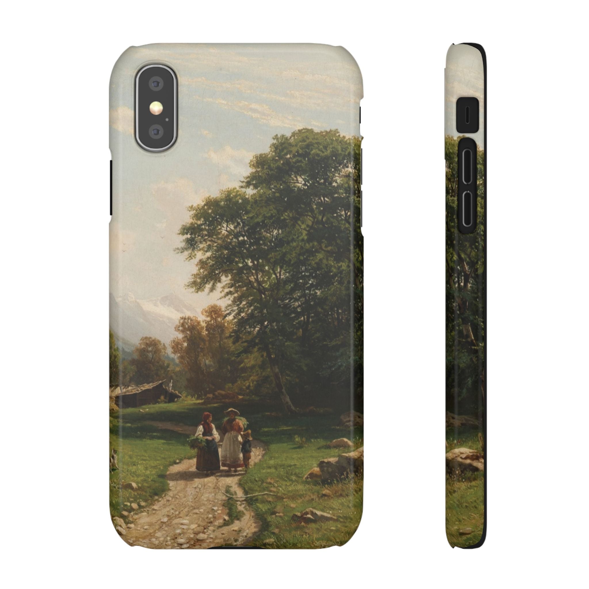 Swiss Landscape by Ivan Ivanovich Shishkin - iPhone Slim Case