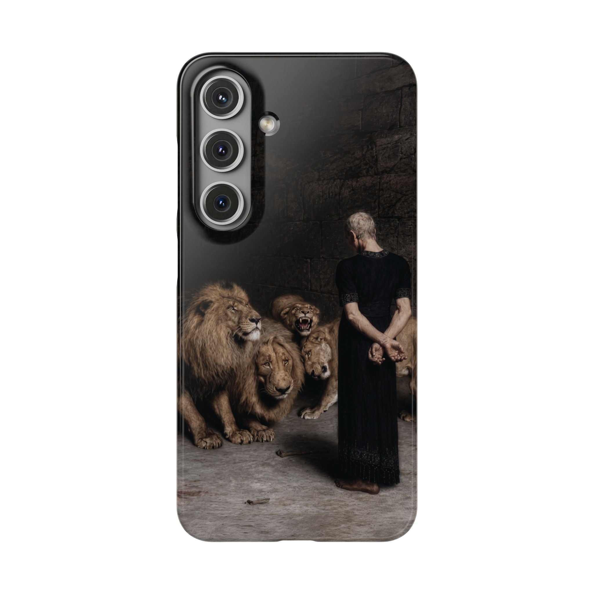 Daniel in the Lion's Den by Briton Riviere - Samsung Slim Case