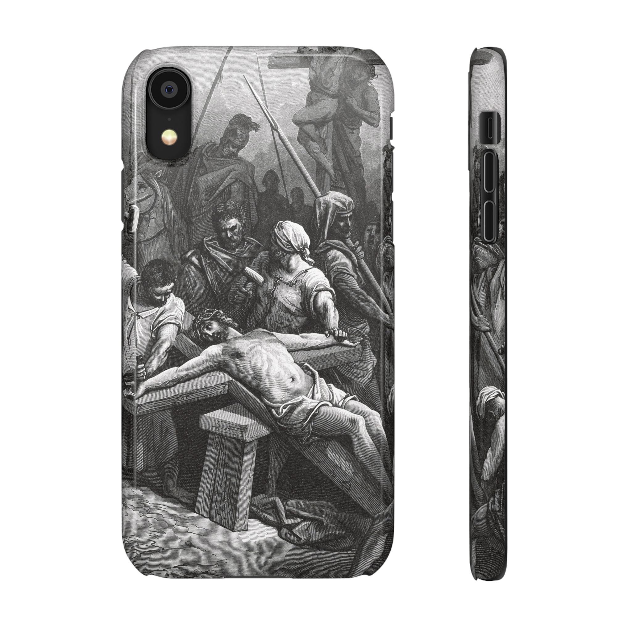 Crucifixion of Jesus by Gustave Doré - iPhone Slim Case