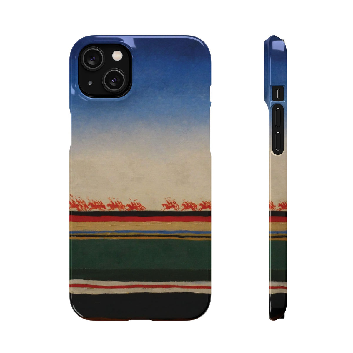 Red Cavalry Riding by Kazimir Malevich - iPhone Slim Case