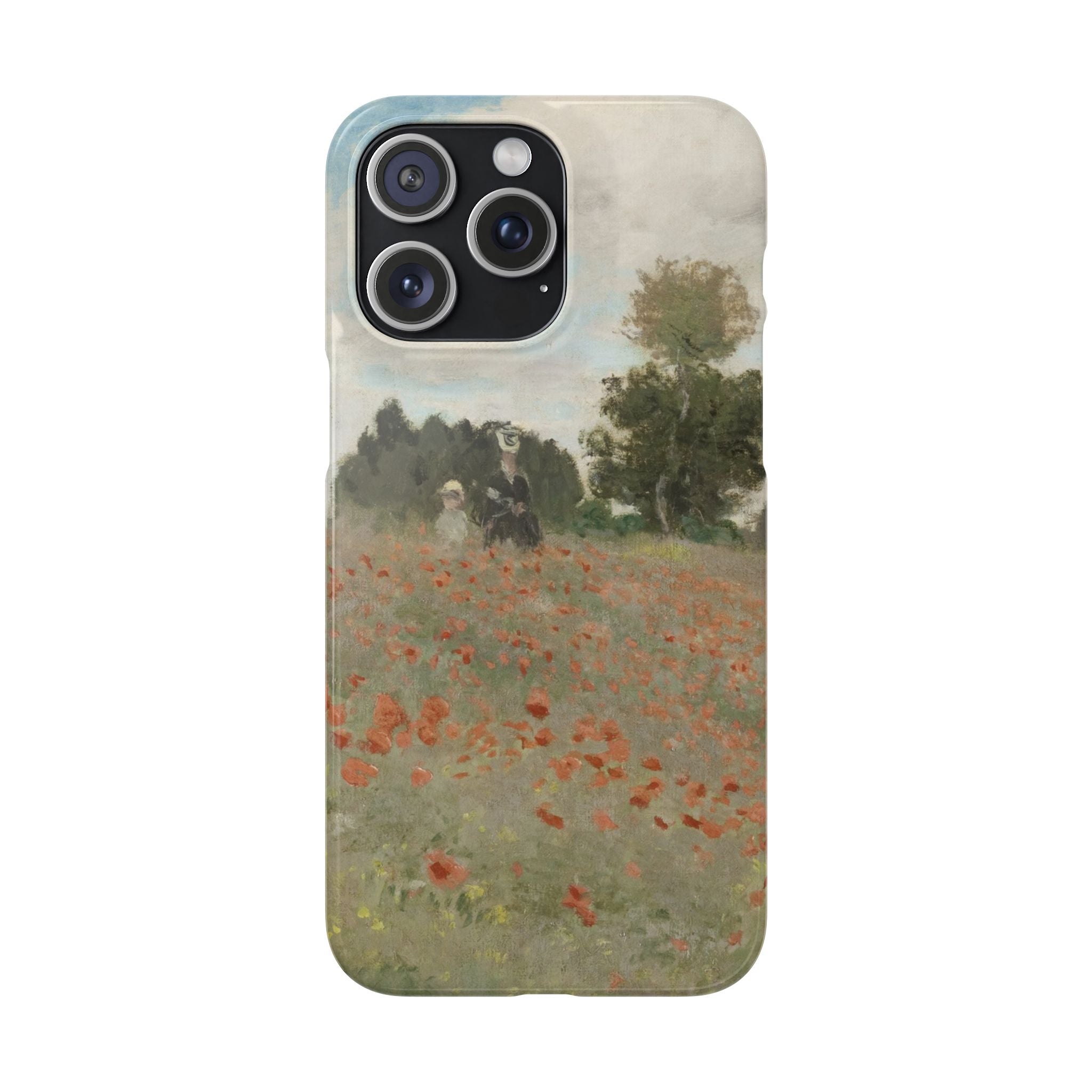 The Poppy Field by Claude Monet - iPhone Slim Case