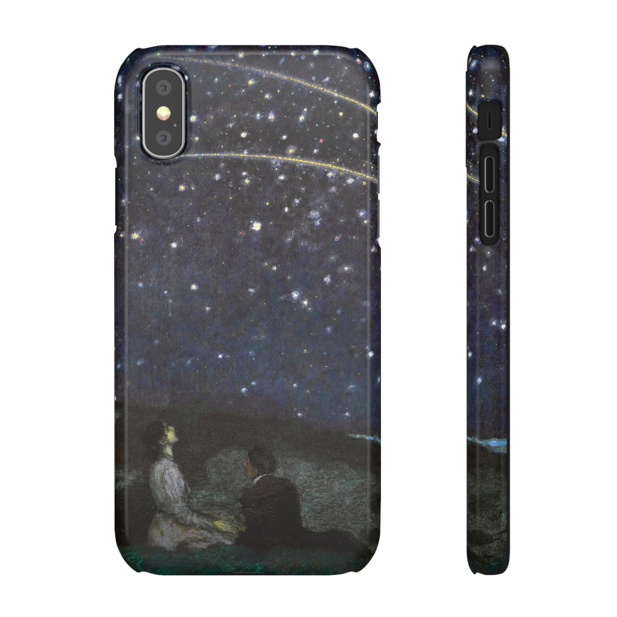 Falling Stars by Franz von Stuck - iPhone Slim Case