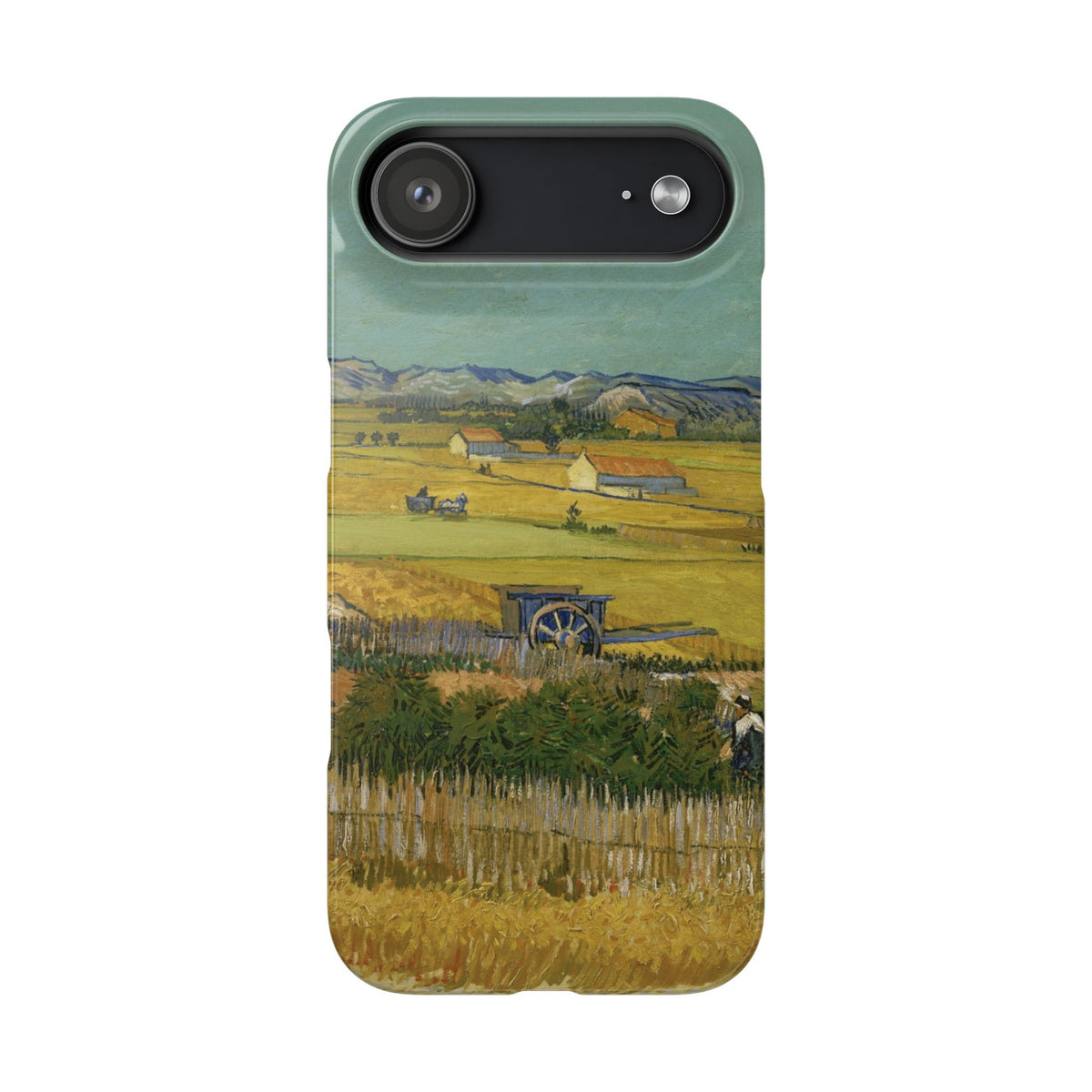 Harvest at La Crau by Vincent van Gogh - iPhone Slim Case