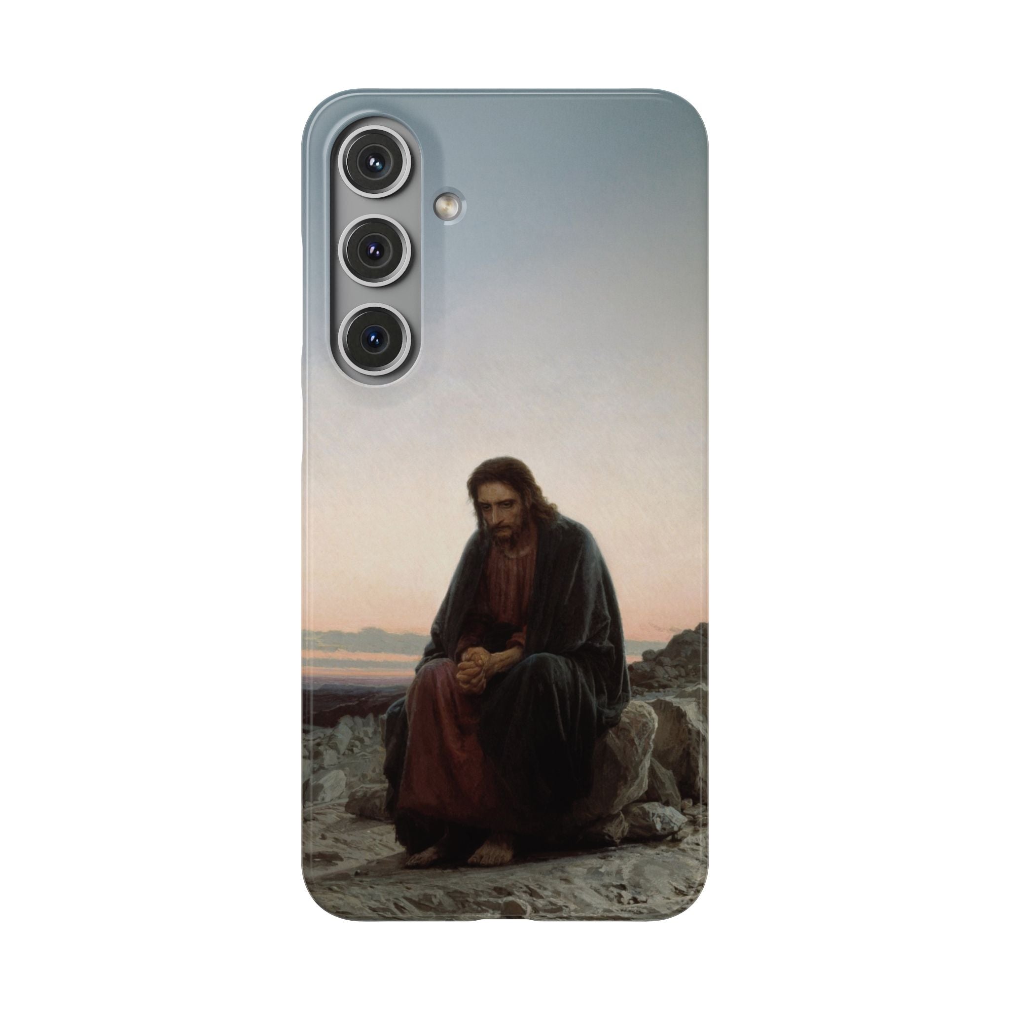 Christ in the Desert by Ivan Kramskoy - Samsung Slim Case