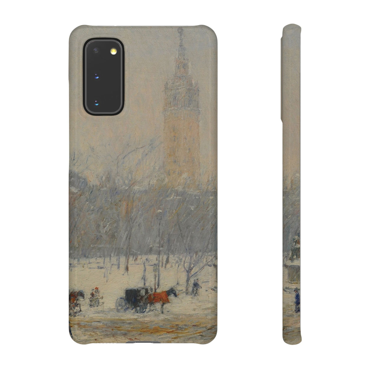 Snowstorm, Madison Square by Childe Hassam - Samsung Slim Case