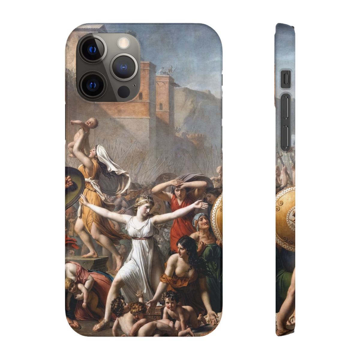 The Intervention of the Sabine Women by Jacques-Louis David - iPhone Slim Case