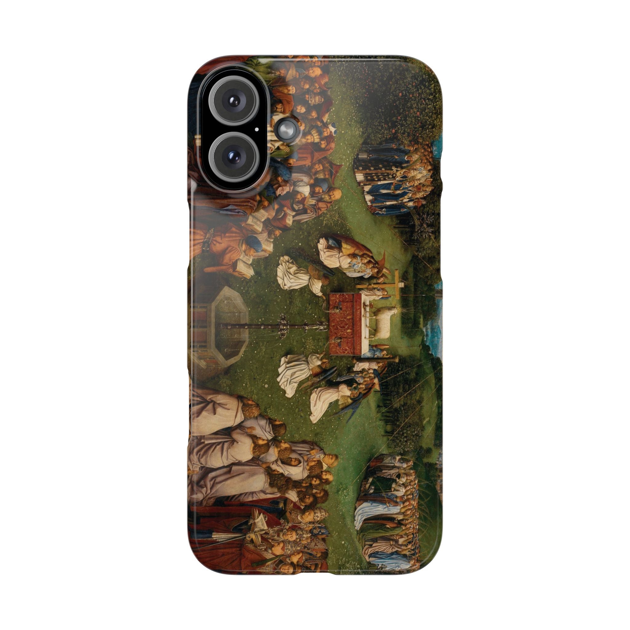Adoration of the Lamb from the Ghent Altarpiece by Hubert van Eyck- iPhone Slim Case