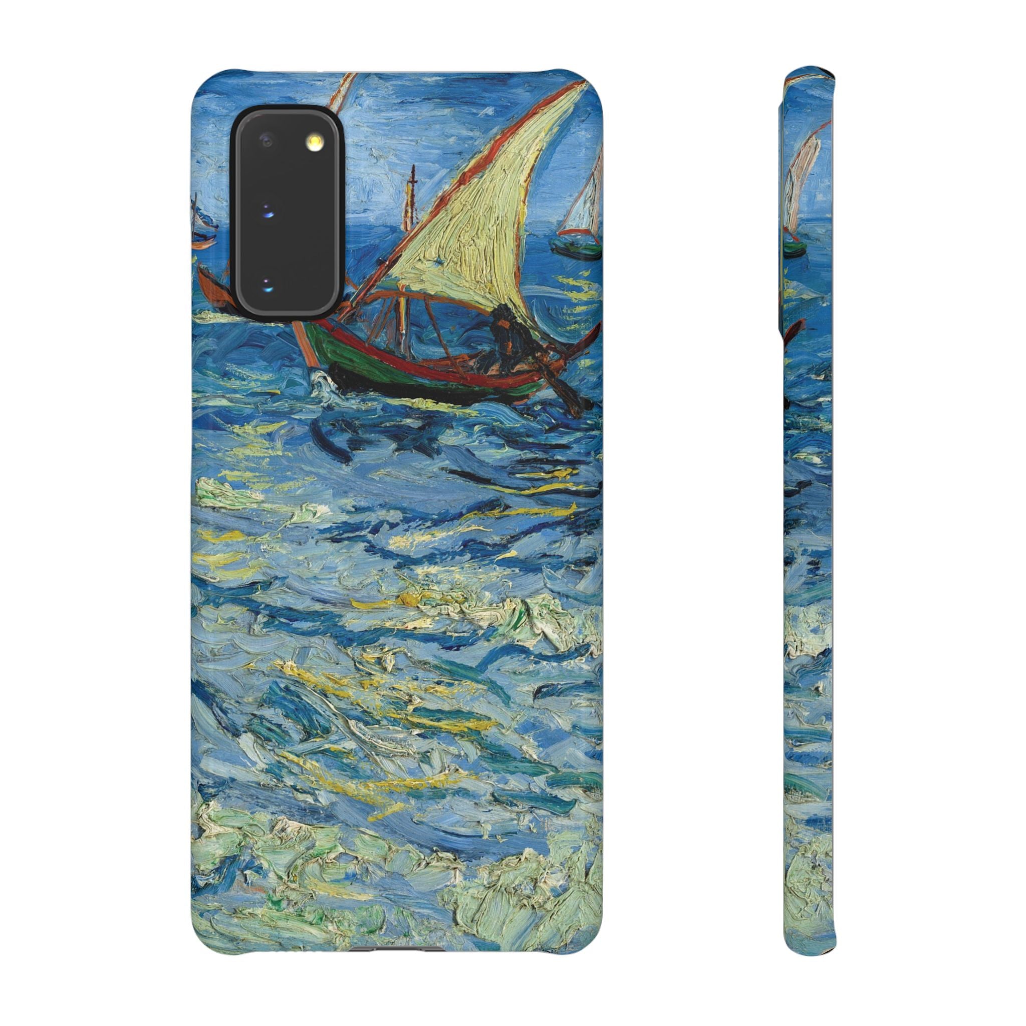 Fishing Boats at Sea by Vincent van Gogh - Samsung Slim Case