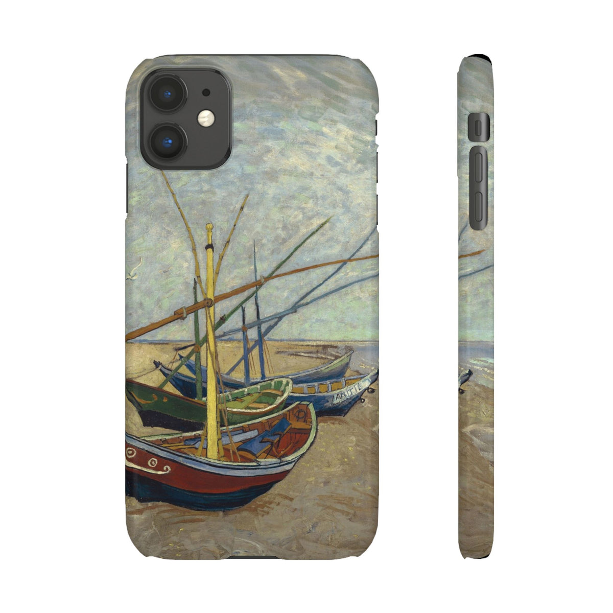 Fishing Boats on the Beach by Vincent van Gogh - iPhone Slim Case