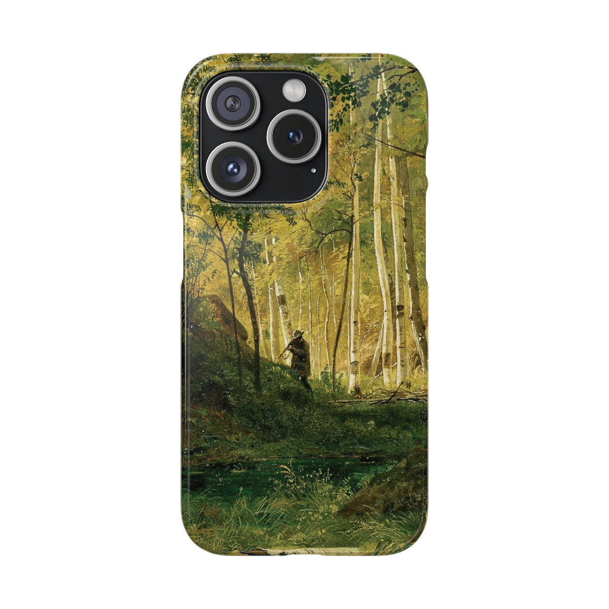 Landscape with a Hunter Valaam Island by Ivan Ivanovich Shishkin - iPhone Slim Case