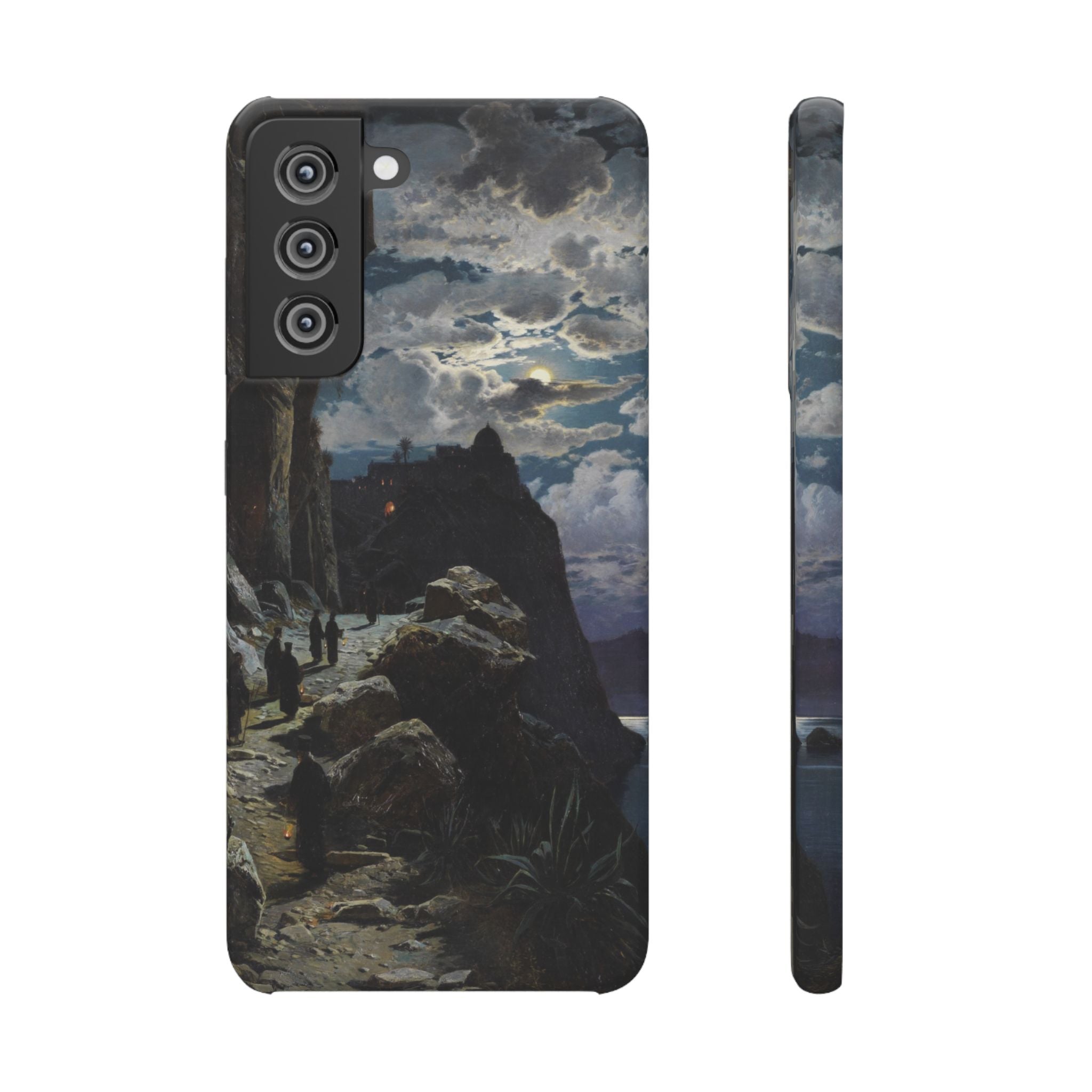 Procession of Monks on Mount Athos by Hermann Corrodi - Samsung Slim Case