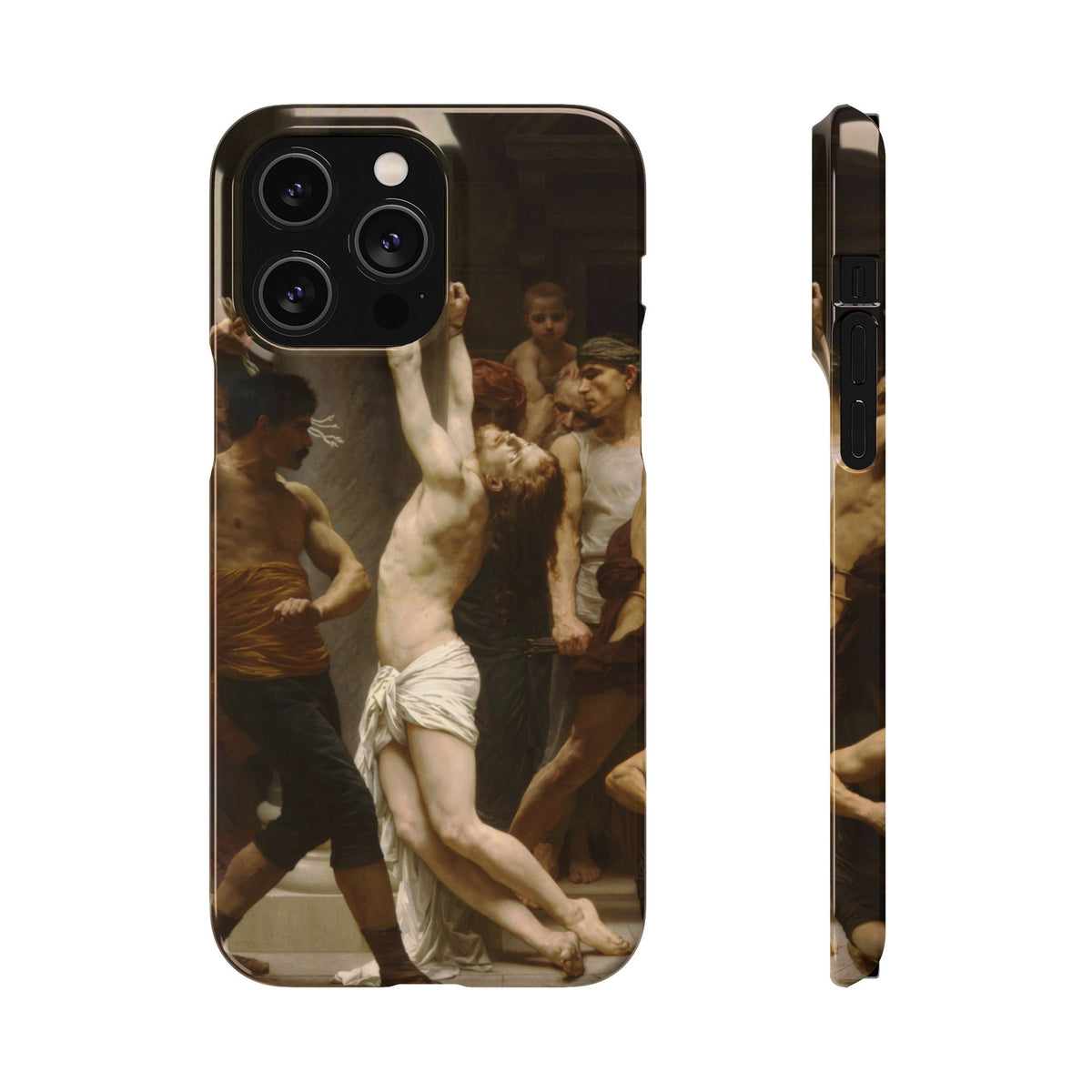 The Flagellation of Our Lord Jesus Christ by William-Adolphe Bouguereau - iPhone Slim Case