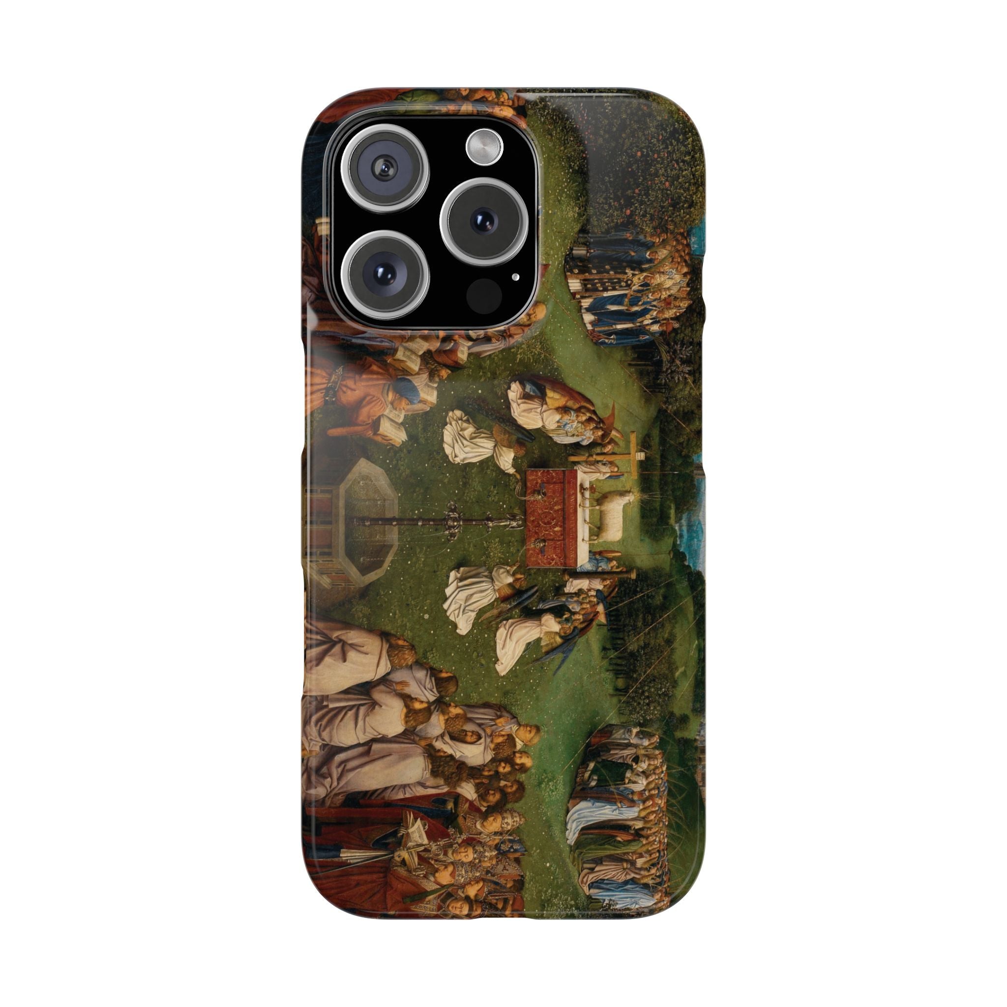 Adoration of the Lamb from the Ghent Altarpiece by Hubert van Eyck- iPhone Slim Case