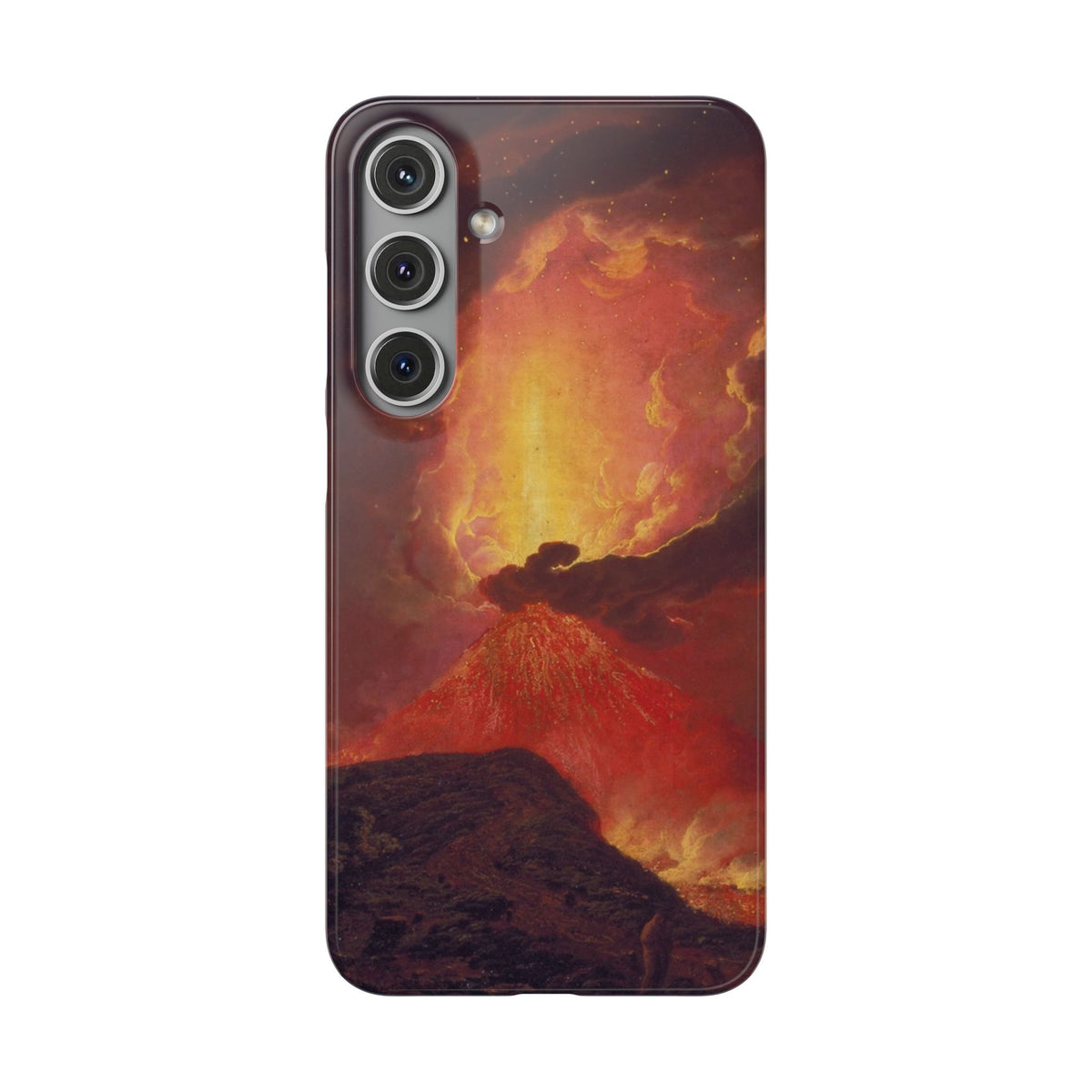 Vesuvius in Eruption by Joseph Wright of Derby - Samsung Slim Case