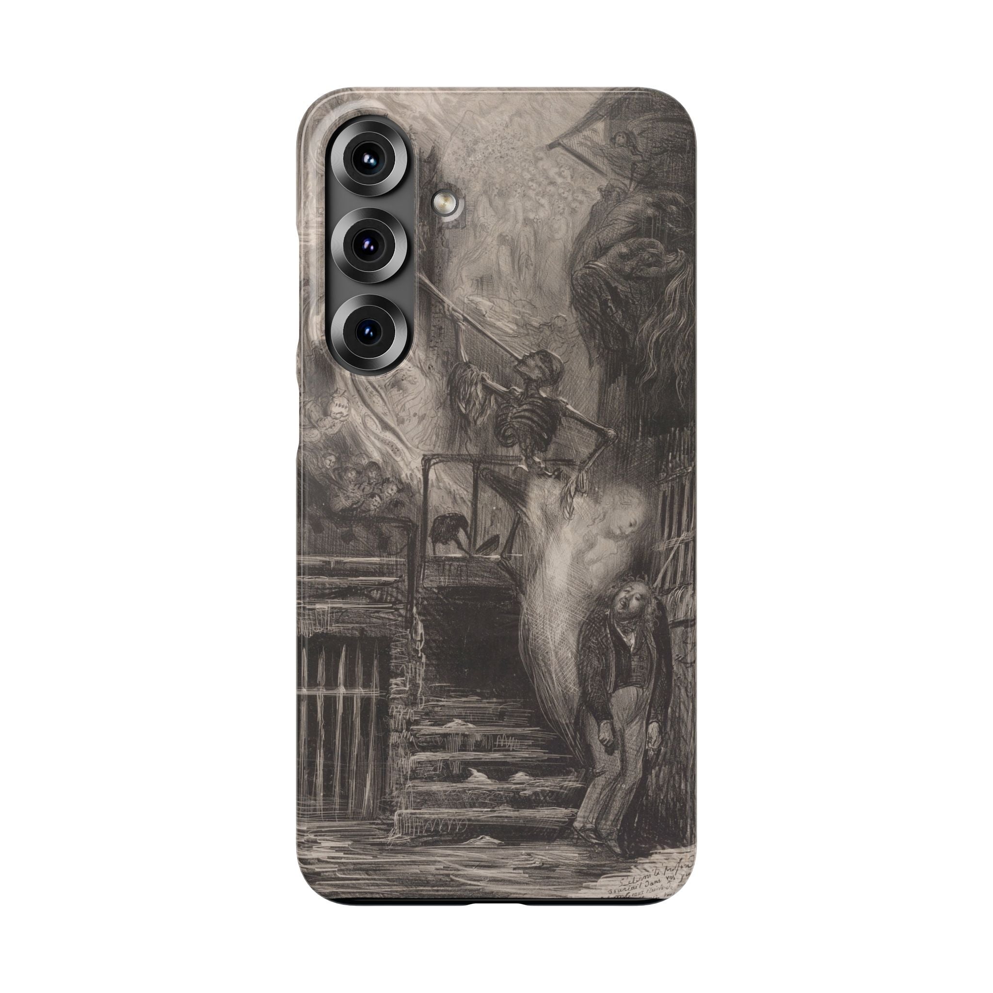 La Rue de la Vieille Lanterne (The Suicide of Gérard de Nerval) by Gustave Doré - Samsung Slim Case
