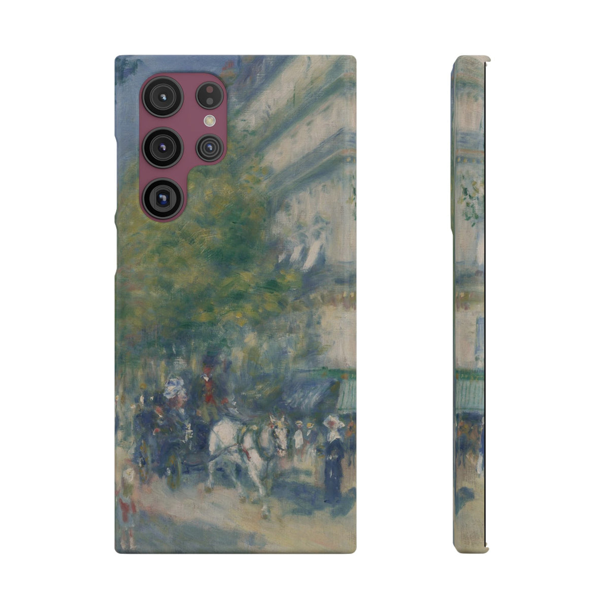 The Grands Boulevards by Pierre Auguste Renoir - Samsung Slim Case