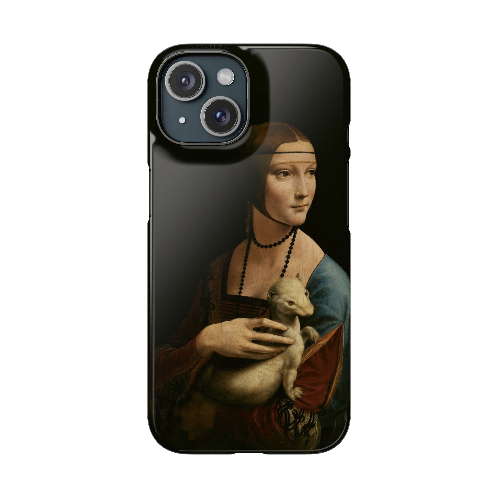 Lady with an Ermine by Leonardo da Vinci - iPhone Slim Case