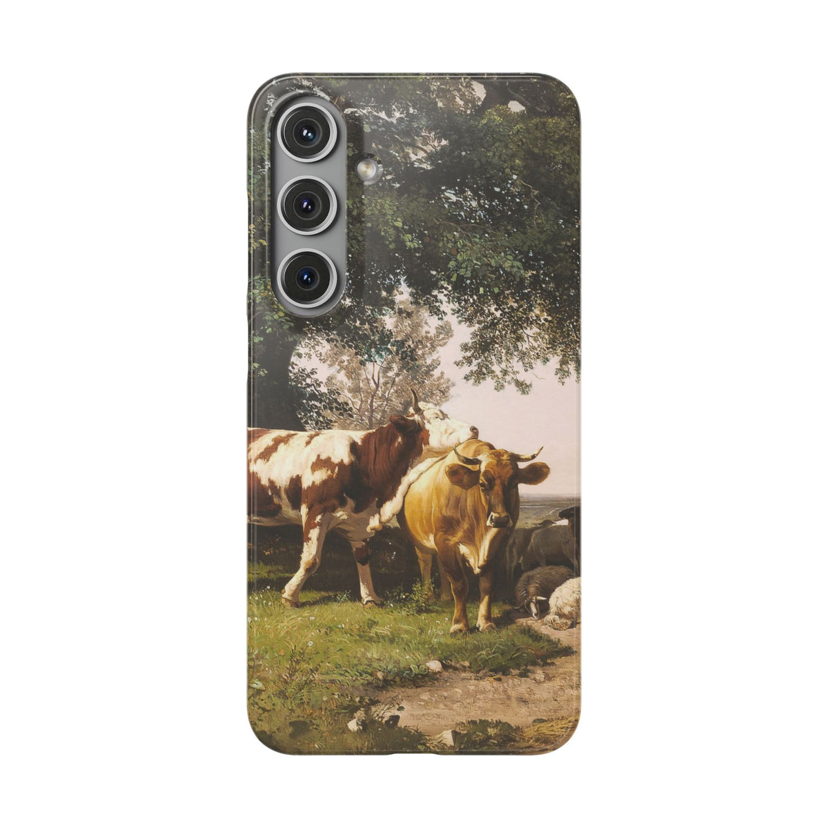 Herd under Trees by Ivan Ivanovich Shishkin - Samsung Slim Case