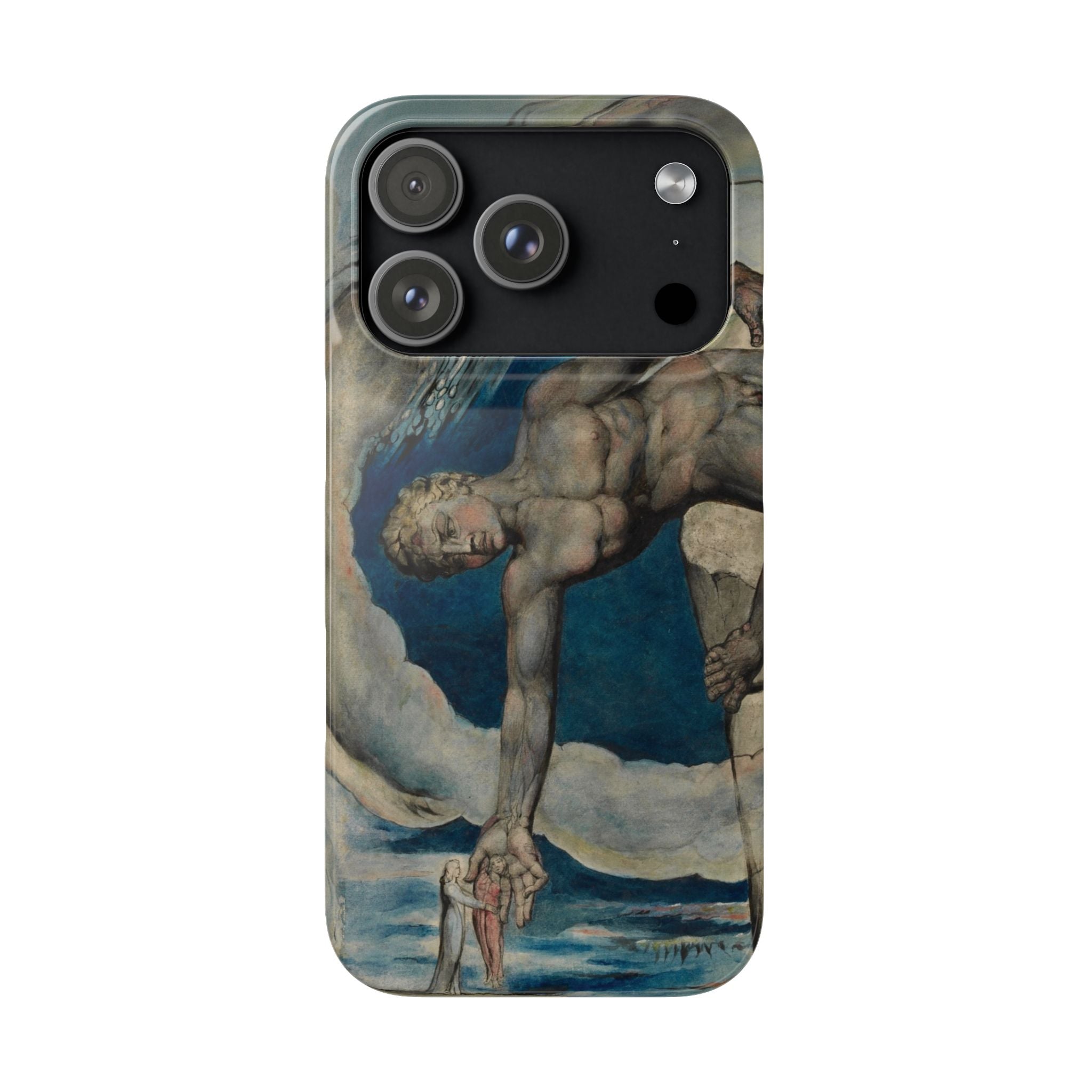 Antaeus setting down Dante and Virgil in the Last Circle of Hell by William Blake - iPhone Slim Case