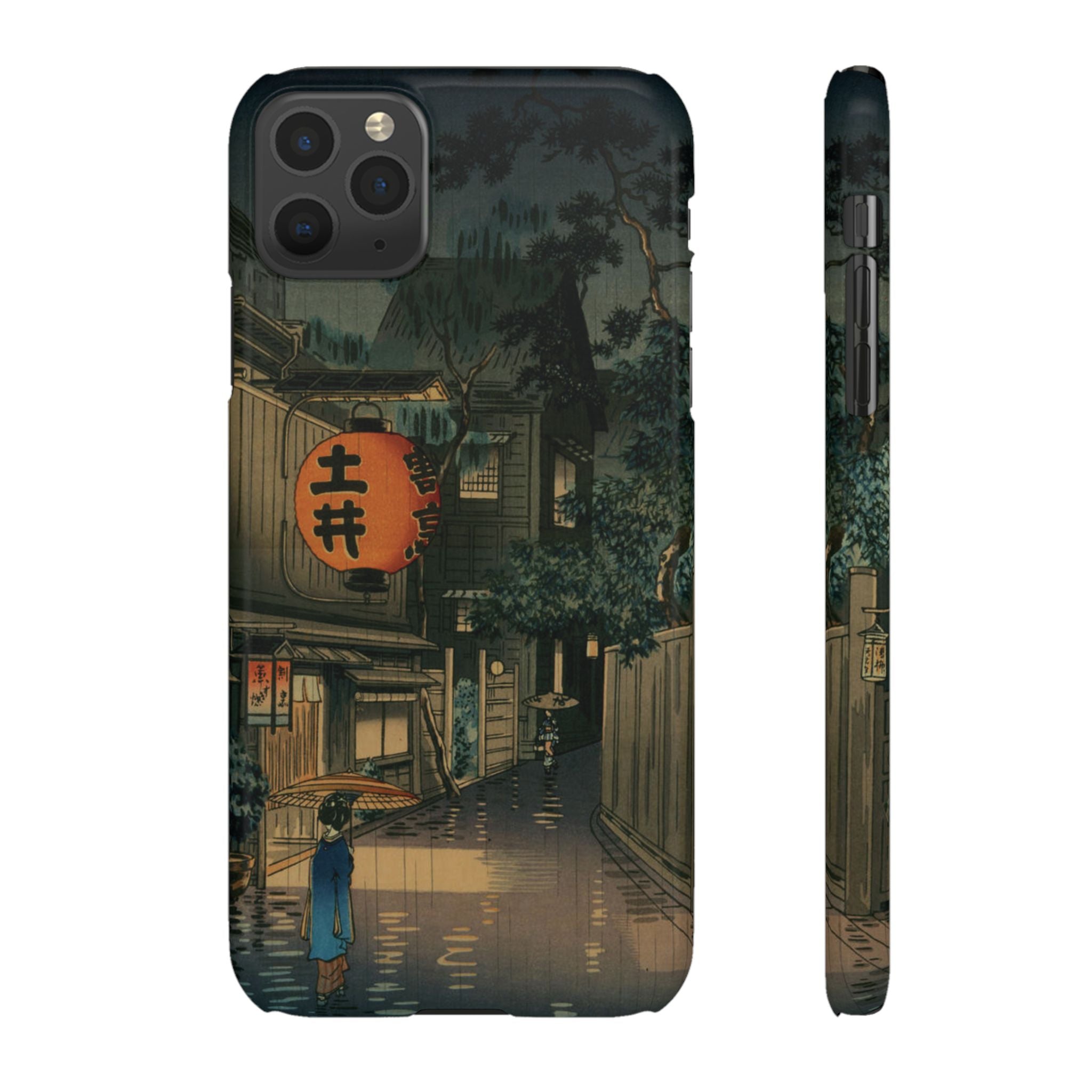 Evening at Ushigome by Tsuchiya Koitsu - iPhone Slim Case