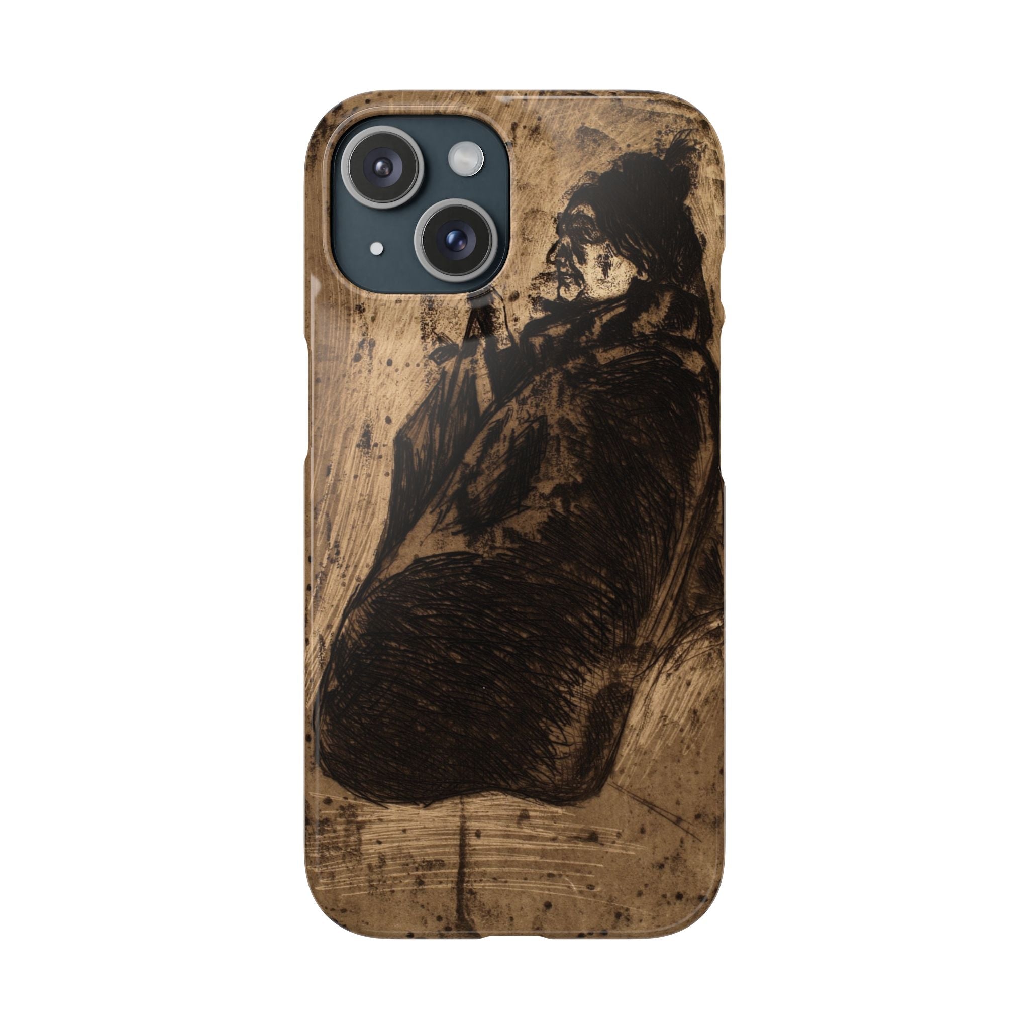 Old Woman by Edvard Munch - iPhone Slim Case