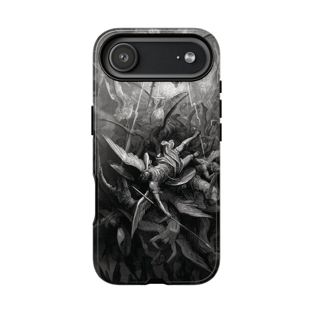 Paradise Lost | The Battle in Heaven by Gustave Doré - iPhone Tough Case