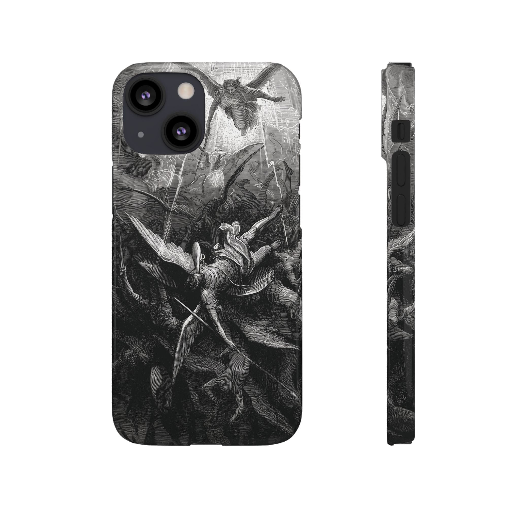 Paradise Lost | The Battle in Heaven by Gustave Doré - iPhone Slim Case