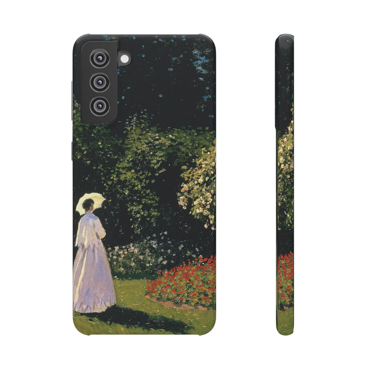 Woman in the Garden by Claude Monet - Samsung Slim Case