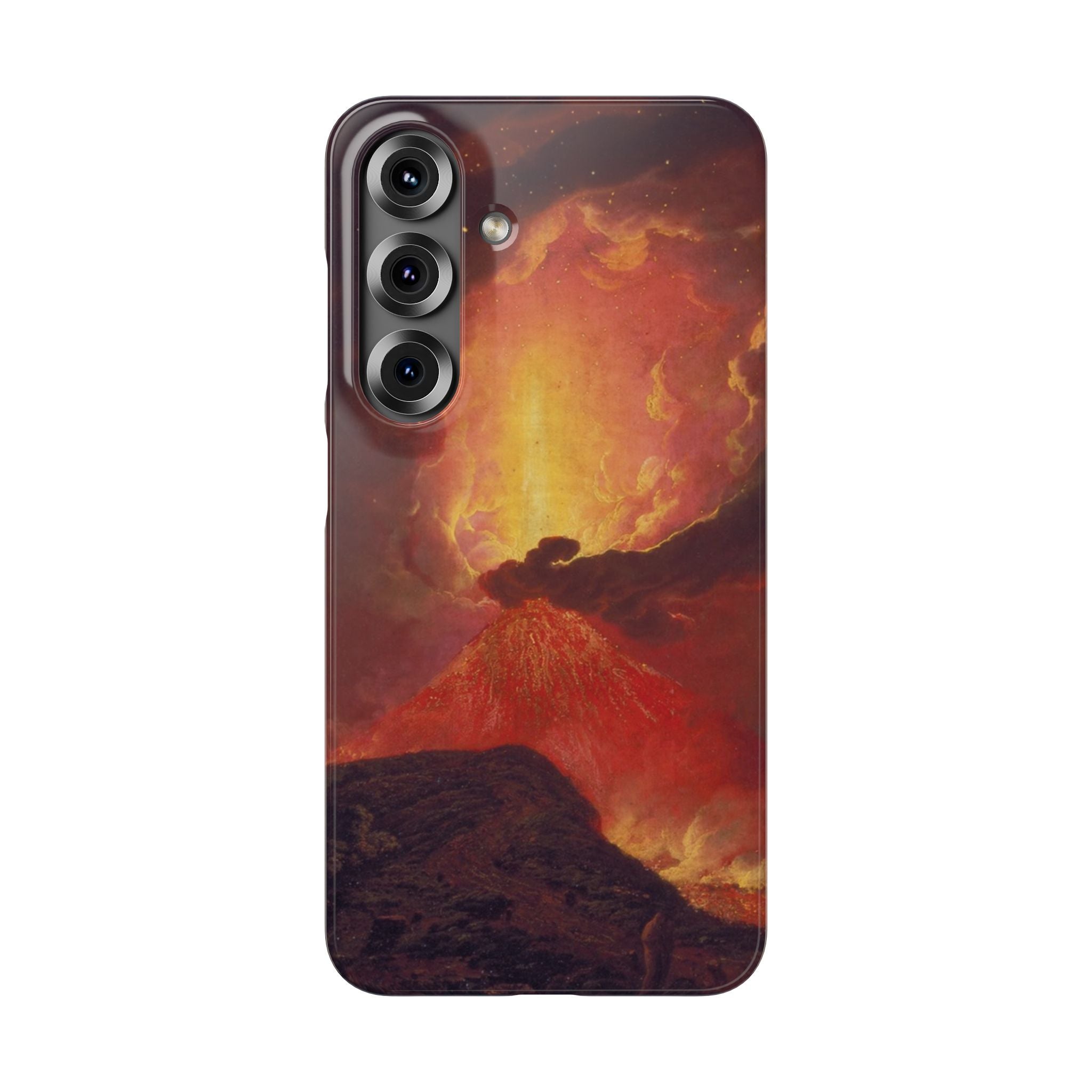 Vesuvius in Eruption by Joseph Wright of Derby - Samsung Slim Case
