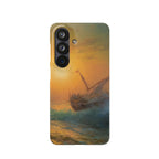 Stürmische See bei Sonnenuntergang von Iwan Aiwasowski – Samsung Slim Case