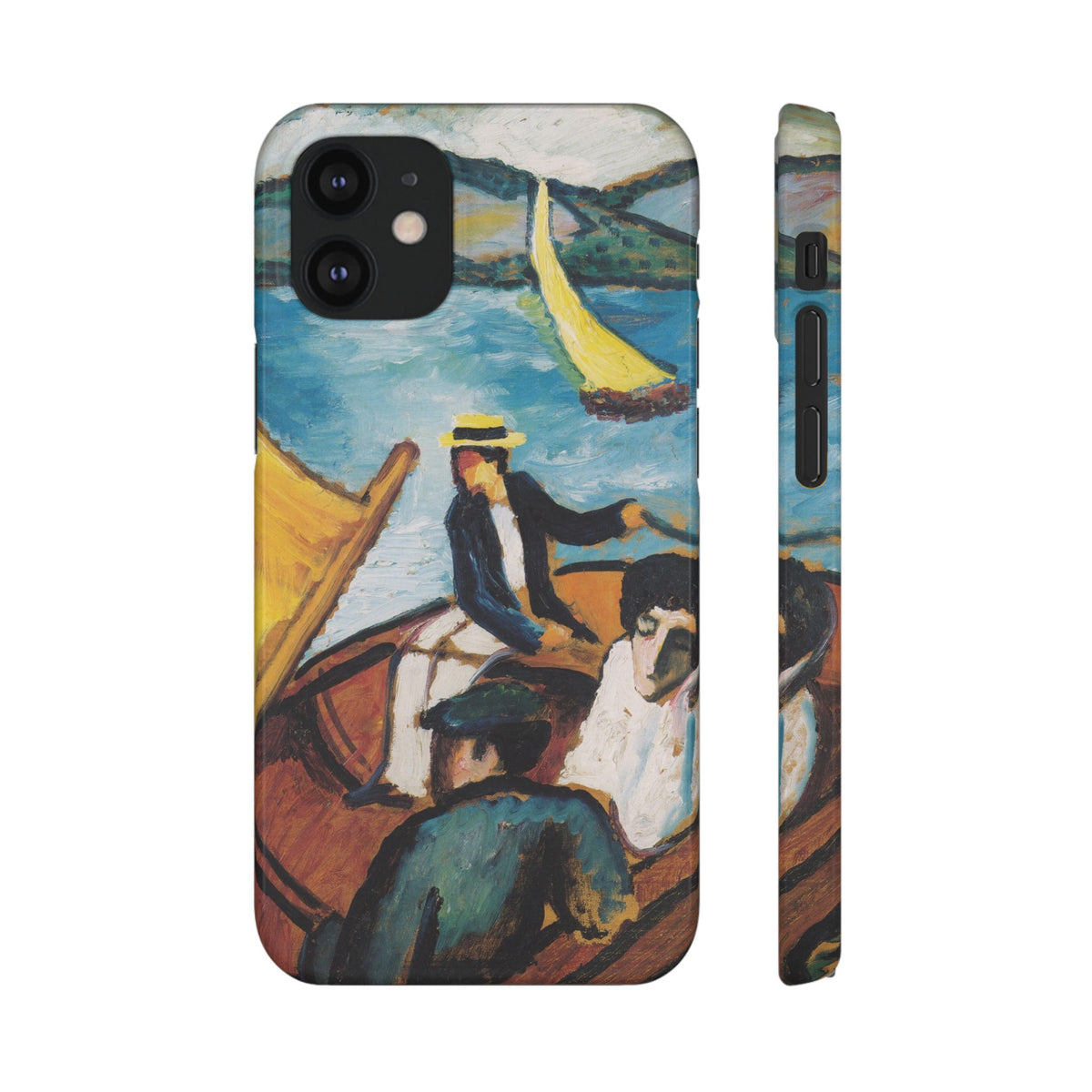 Sailing Boat on the Tegernsee by August Macke - iPhone Slim Case