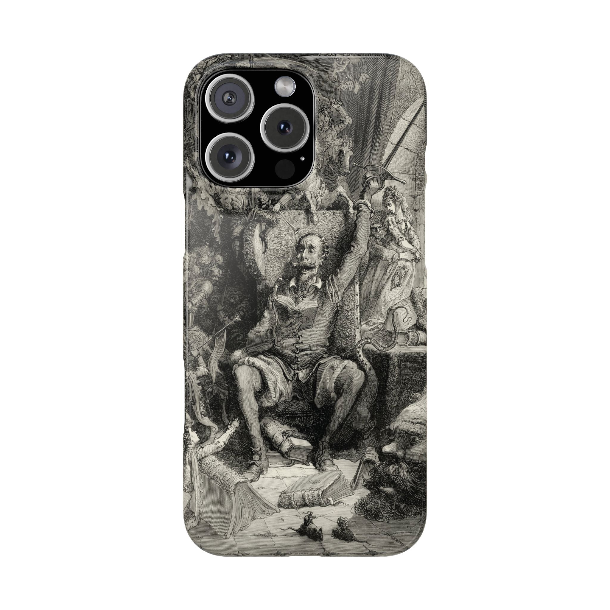 Don Quixote and His Visions by Gustave Doré - iPhone Slim Case