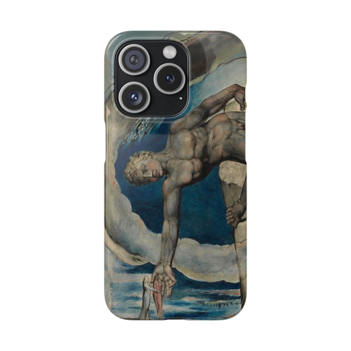 Antaeus setting down Dante and Virgil in the Last Circle of Hell by William Blake - iPhone Slim Case