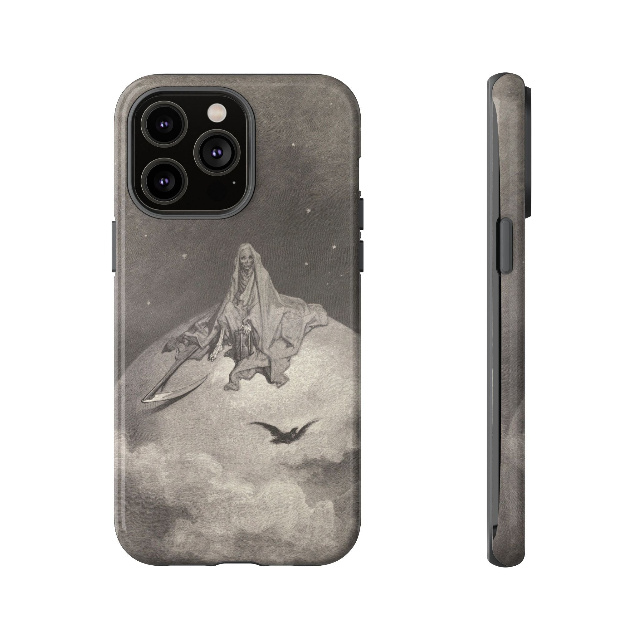 Doubting, dreaming dreams no mortal ever dared to dream before by Gustave Doré - iPhone Tough Case