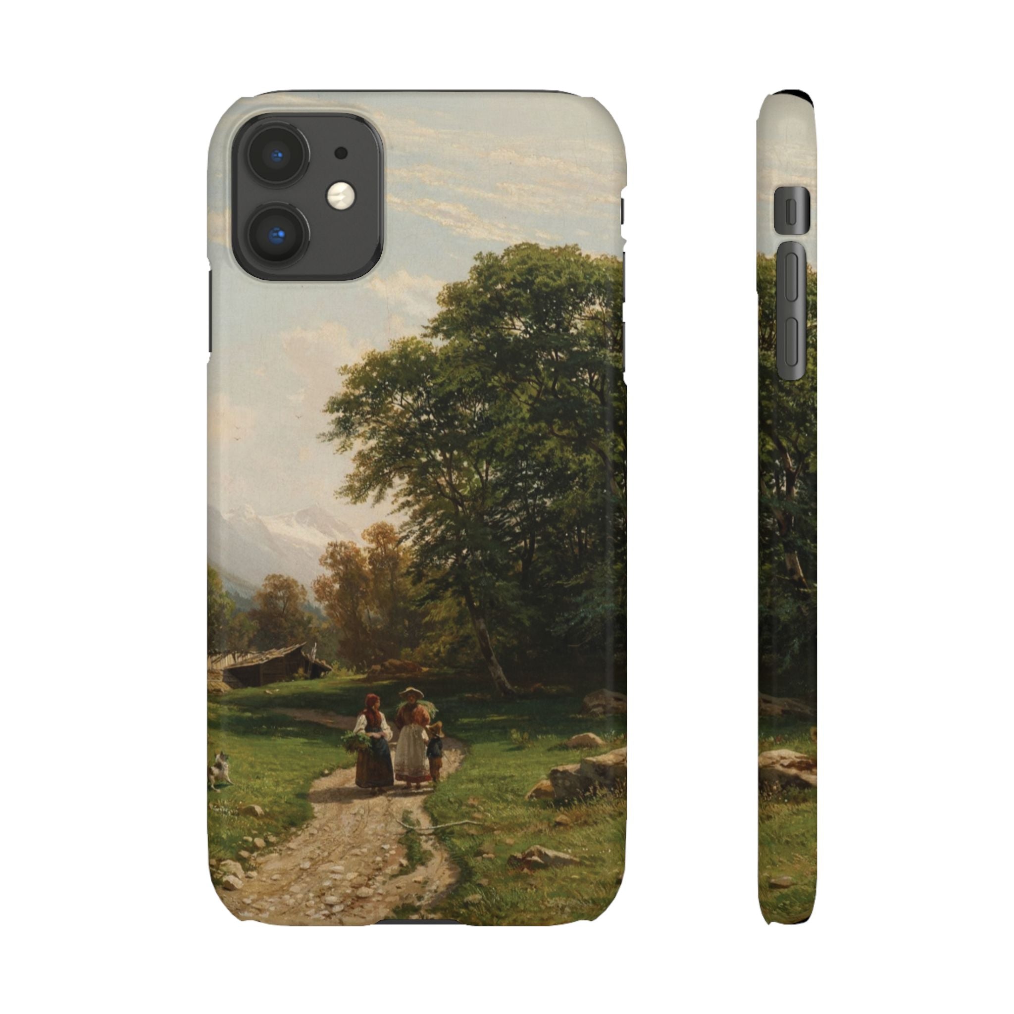 Swiss Landscape by Ivan Ivanovich Shishkin - iPhone Slim Case