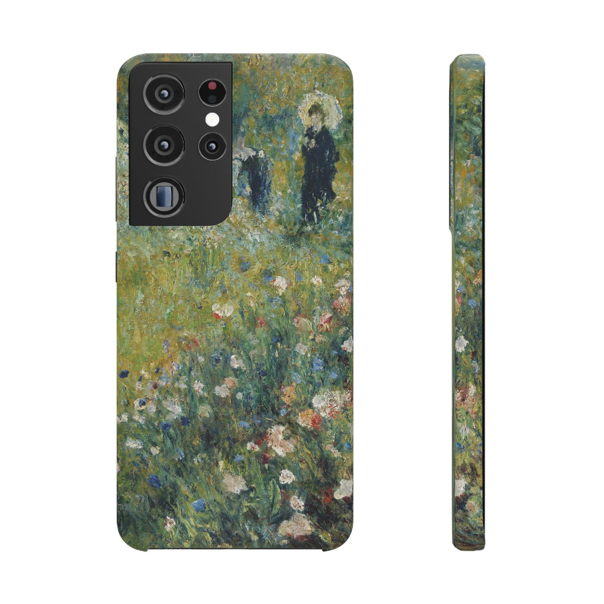 Woman with a Parasol in a Garden by Pierre Auguste Renoir - Samsung Slim Case