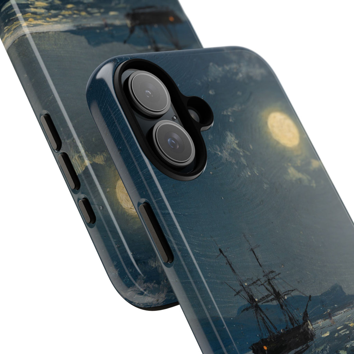 Sailing Ship on a Calm Sea by Moonlight by Ivan Aivazovsky - iPhone Tough Case