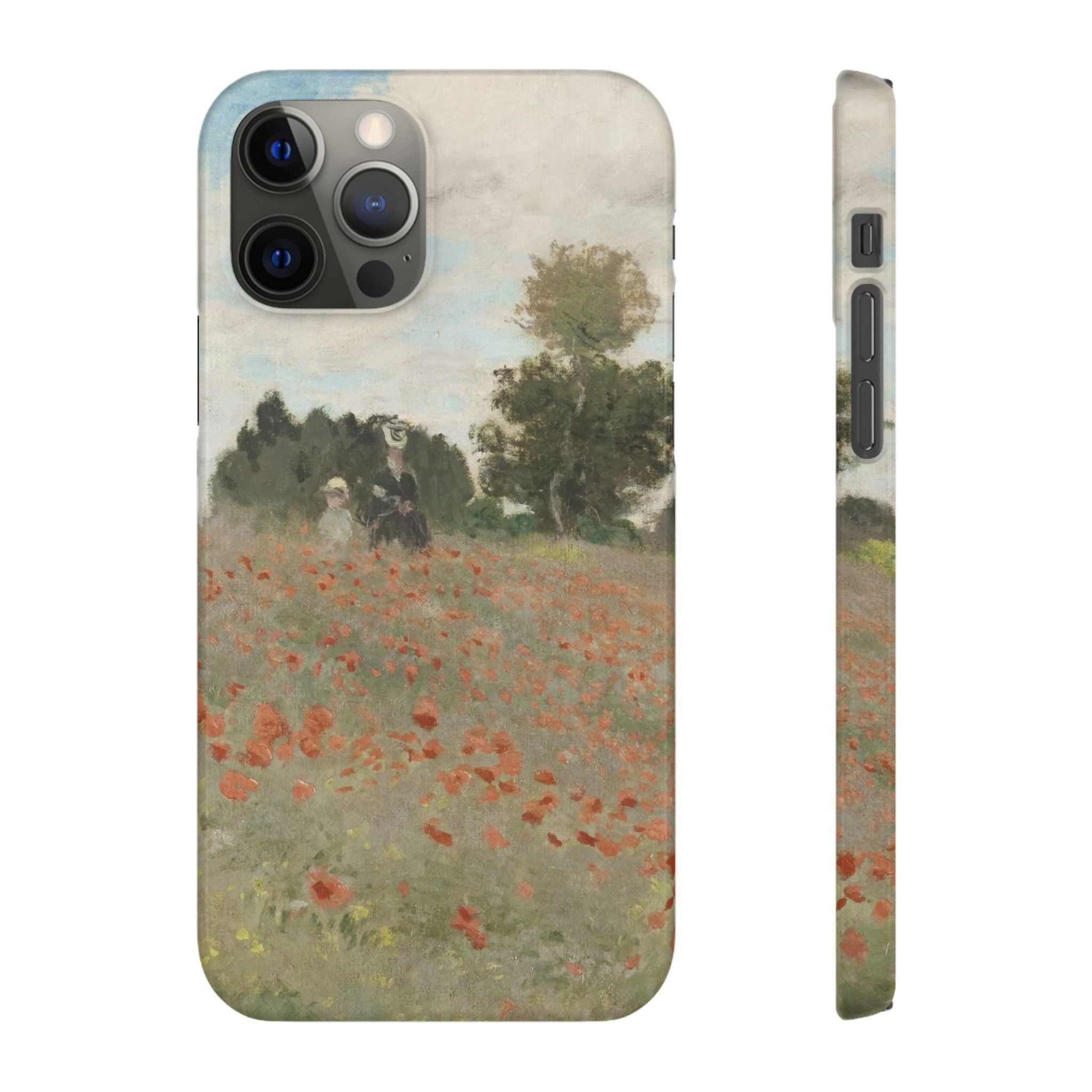 The Poppy Field by Claude Monet - iPhone Slim Case