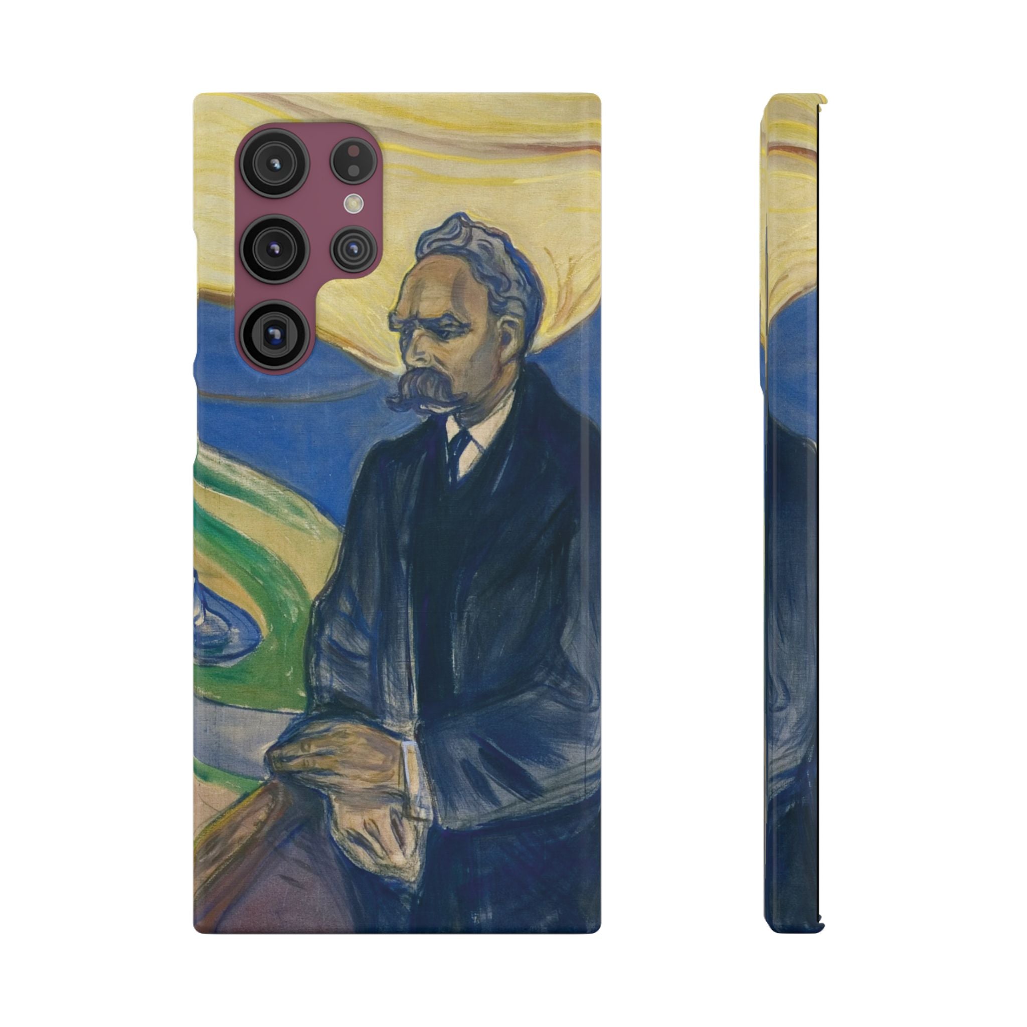 Portrait of Friedrich Nietzsche by Edvard Munch - Samsung Slim Case