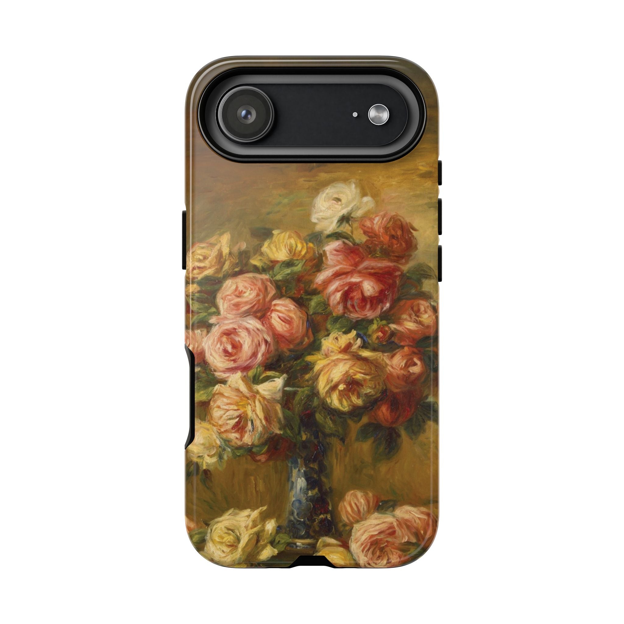 Roses in a Vase by Pierre Auguste Renoir - iPhone Tough Case