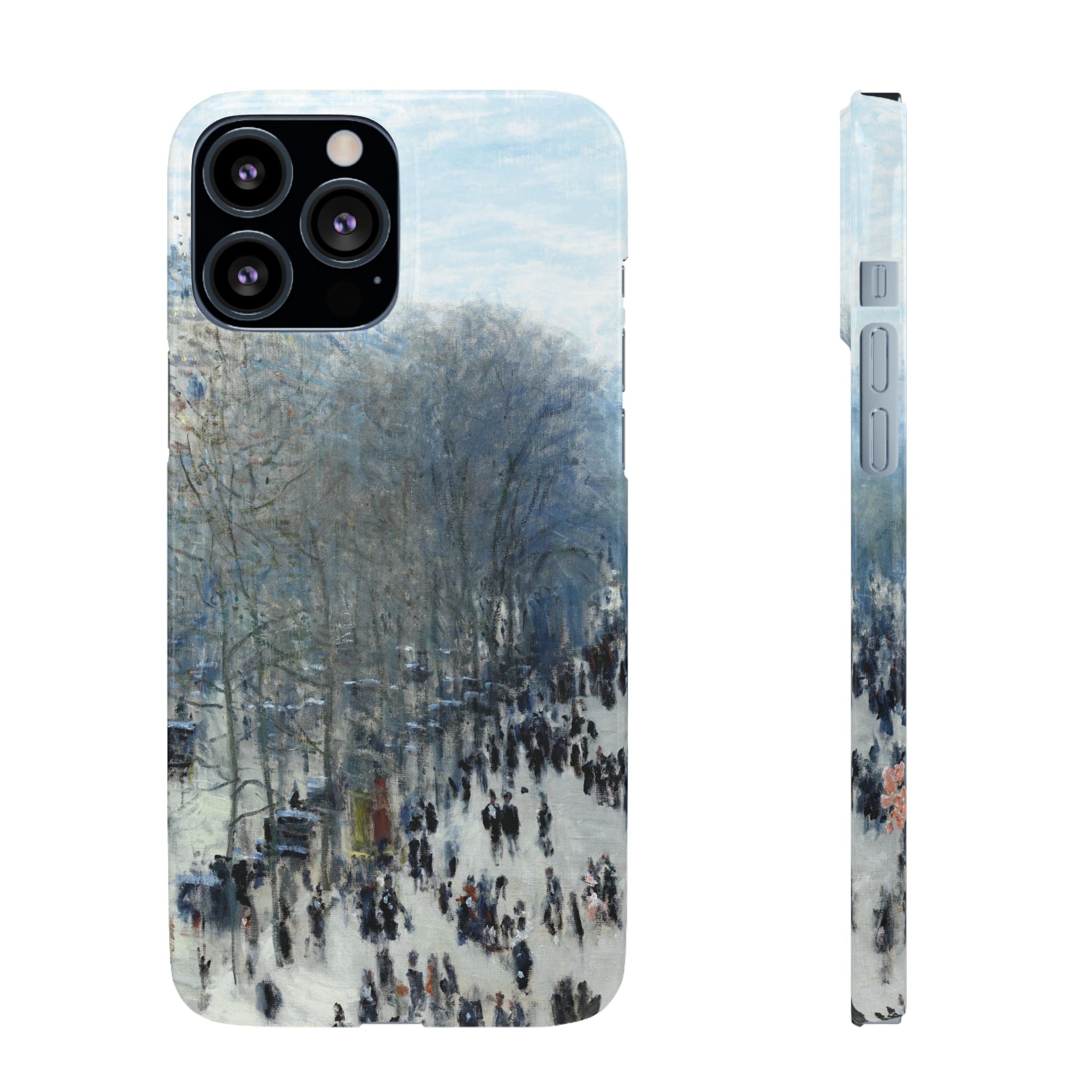 Boulevard des Capucines by Claude Monet - iPhone Slim Case