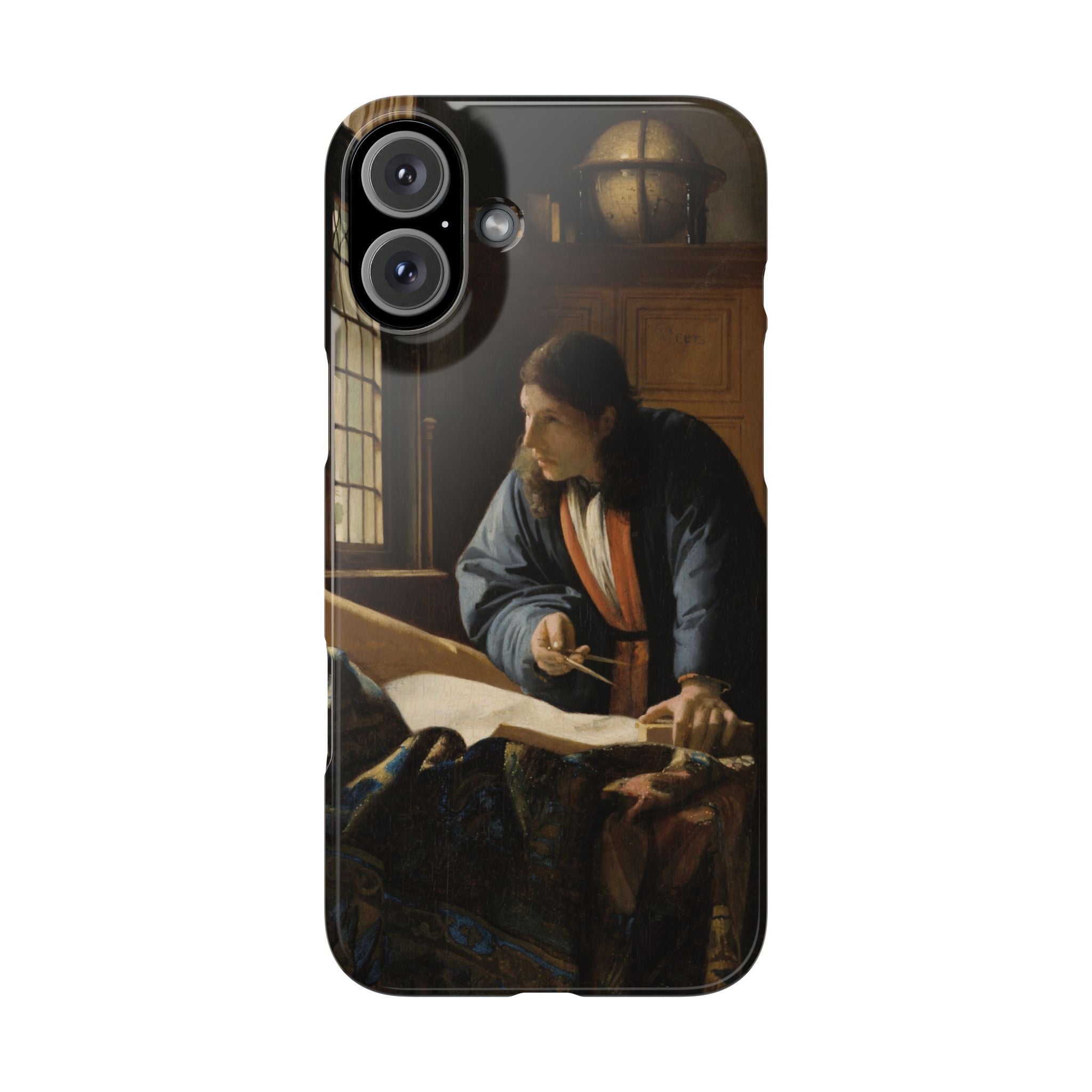 The Geographer by Johannes Vermeer - iPhone Slim Case