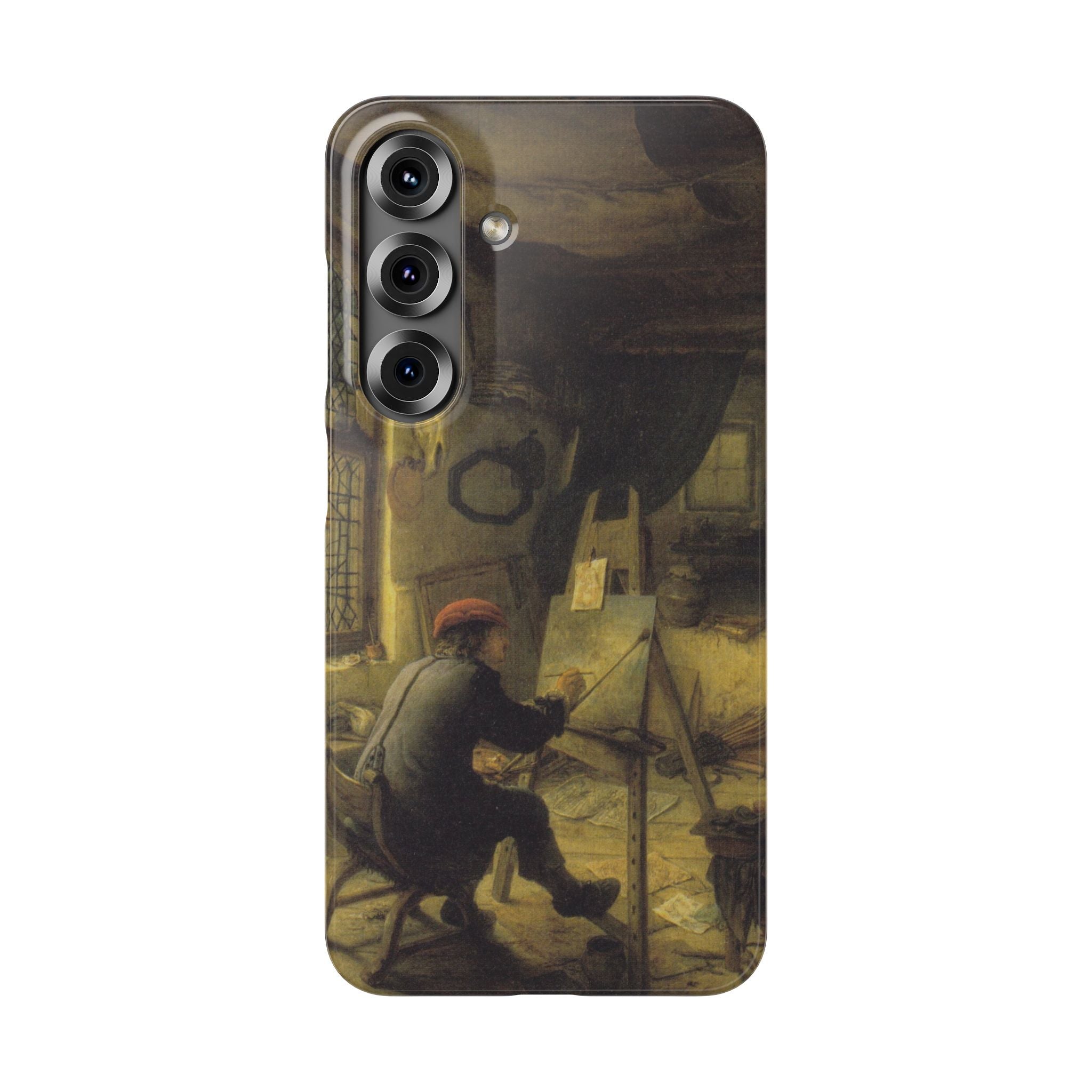 The Painter in His Workshop by Adriaen van Ostade - Samsung Slim Case